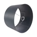 Lampenkap - rond - 40 cm - blauw - stof