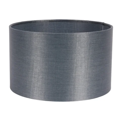 Lampenkap Cilinder - 25 cm - blauw - stof