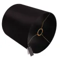 Lampenkap Cilinder - 30 cm - zwart - stof