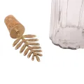Decoratief fles met stopper - 25 cm - goud - messing en glas