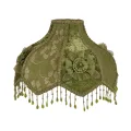 Lampenkap Victorian Dome Scallop - 33 cm - groen - stof