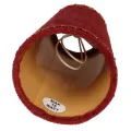 Lampenkap - 9 cm - rood - stof