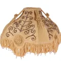 Lampenkap Victorian - 32 cm - geel - stof
