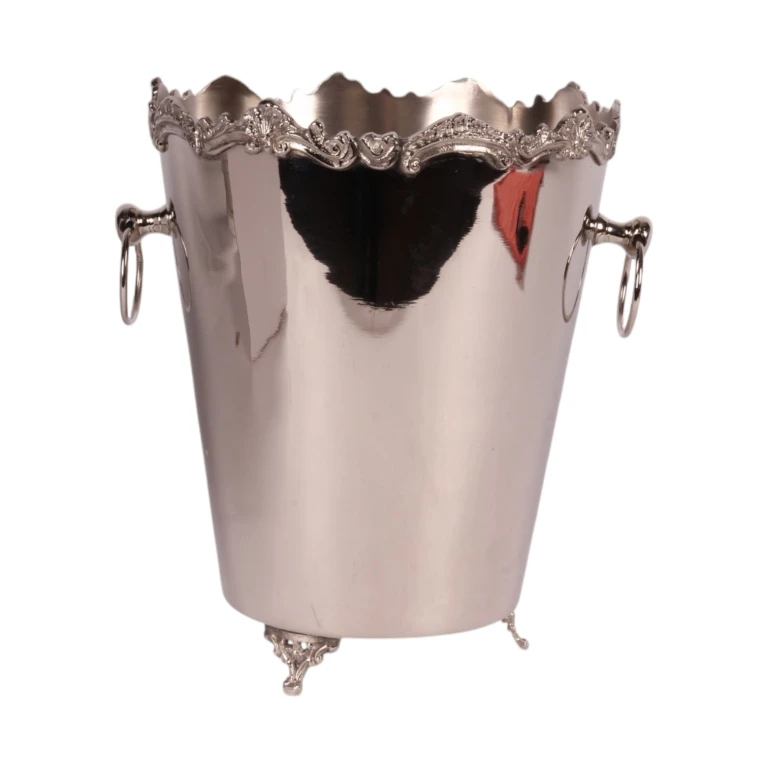 Resfriador de Vinho - prata - latão - 28 cm - 1 unidade
