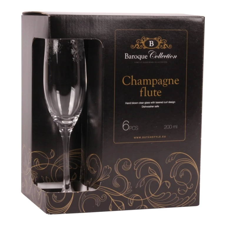 Taça de champanhe transparente - 180 ml - 1 unidade