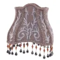 Lampenkap Victorian - 20 cm - grijs - stof