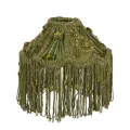 Lampenkap - 19 cm - groen - stof